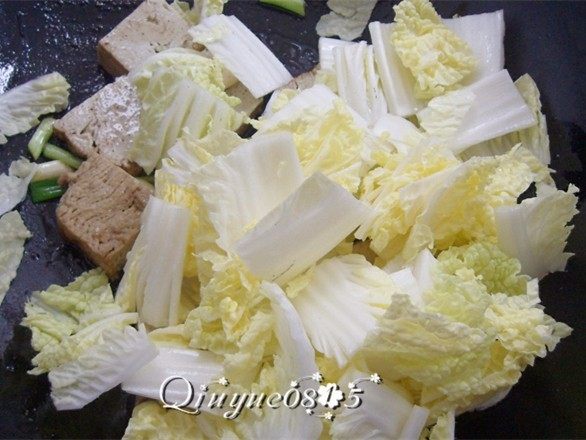 素鸡娃娃菜,放入娃娃菜