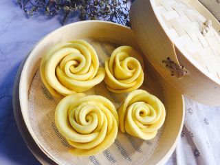 七夕南瓜玫瑰馒头