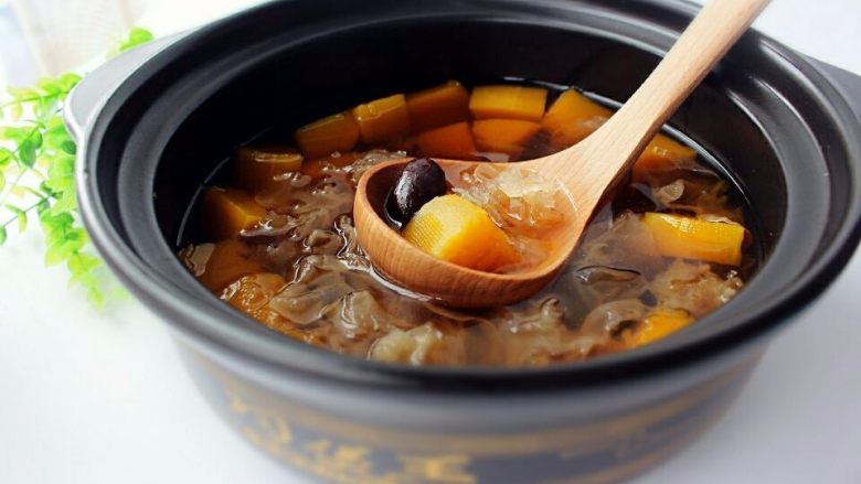 银耳南瓜汤,成品图