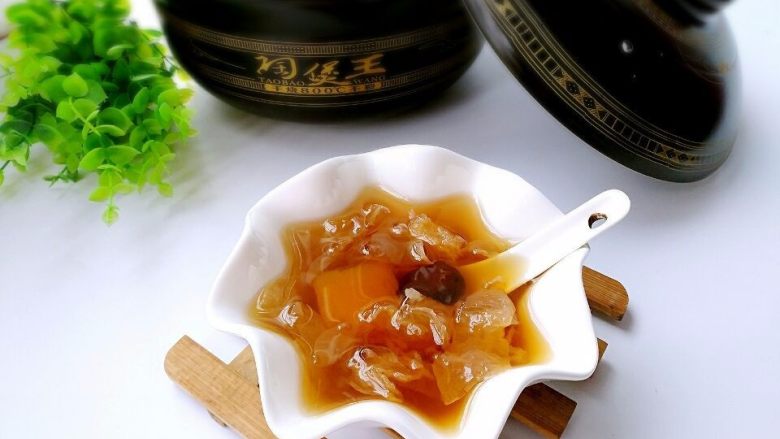 银耳南瓜汤,成 品图