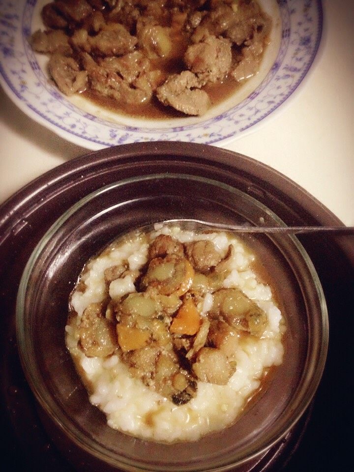 海鲜卤肉粥