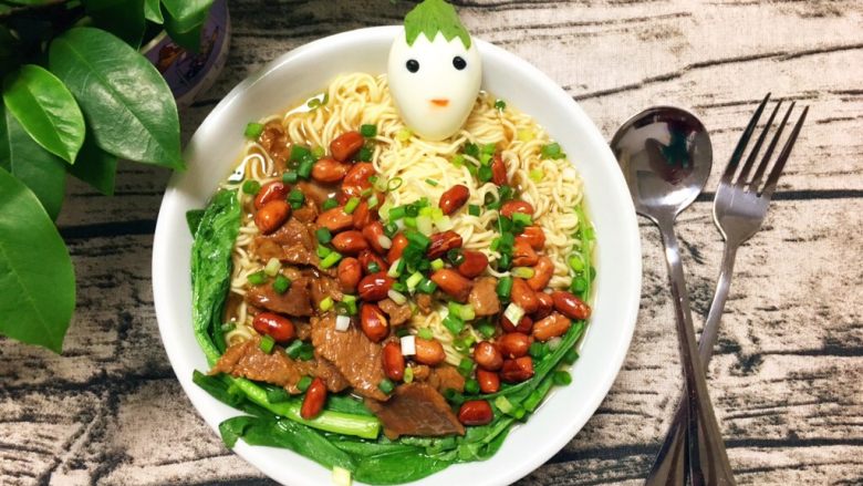 鸡蛋瘦肉面,治愈系面食!