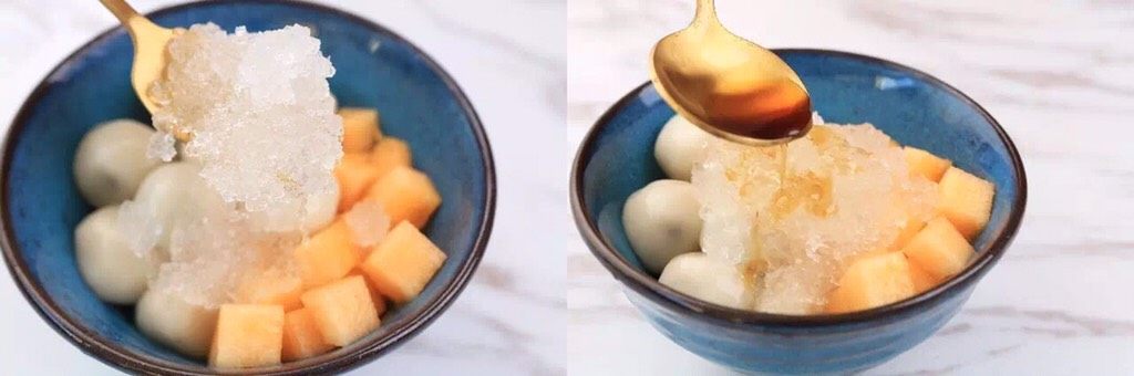 可以吃的“玻尿酸”?!,一层雪燕依次装入碗中,最后淋上枫糖浆或者蜂蜜拌匀