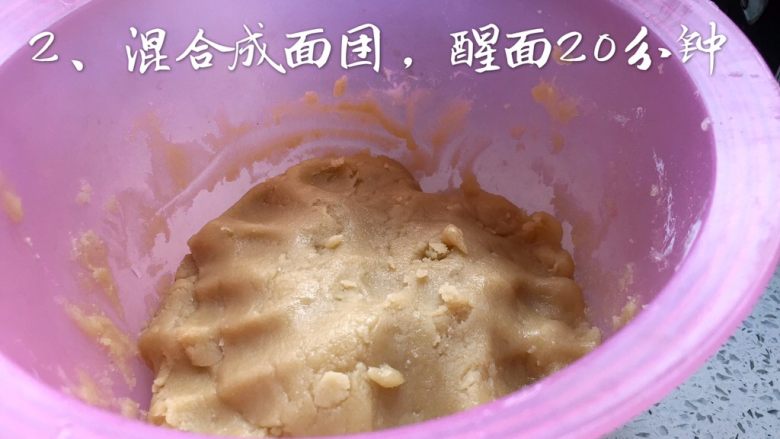 广式月饼,揉成面团，醒面20分钟