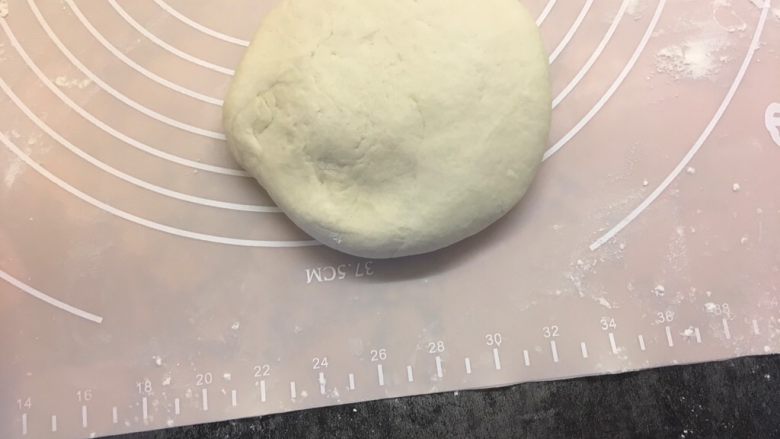 肉丝卷饼,醒好后取出,反复揉捏