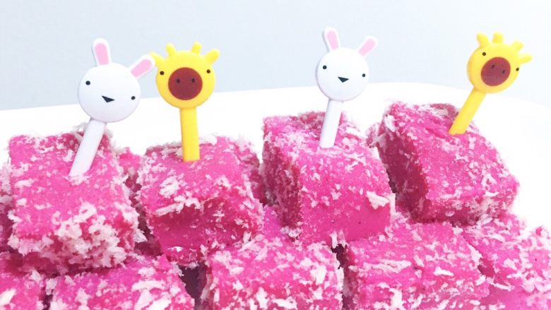 火龙果牛奶小方