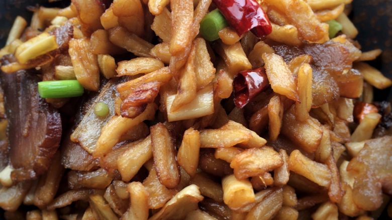 地道的湘菜:萝卜干炒腊肉,
