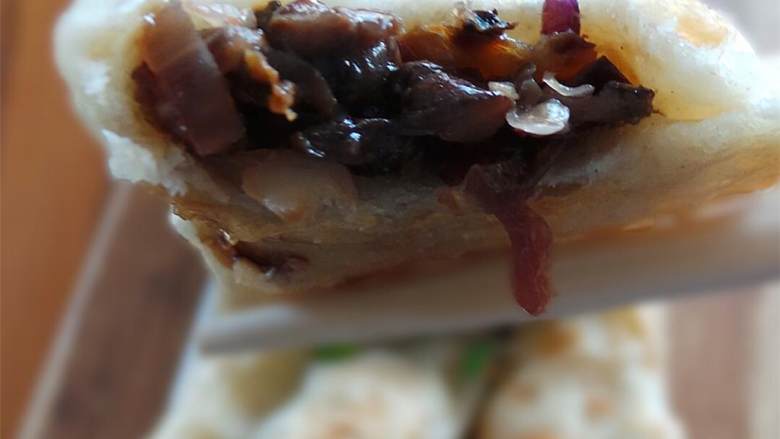 家常版蔬菜锅贴,蘑菇切碎.