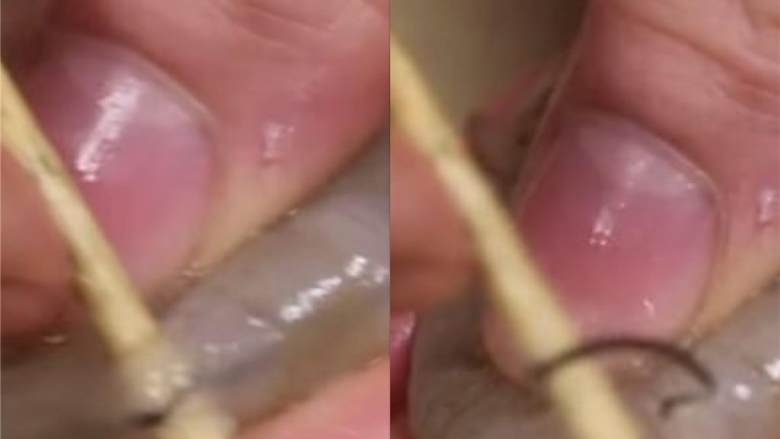 猪肉鲜虾烧麦,虾仁去肠的(12盎司)。用你能找到的最新鲜的虾。