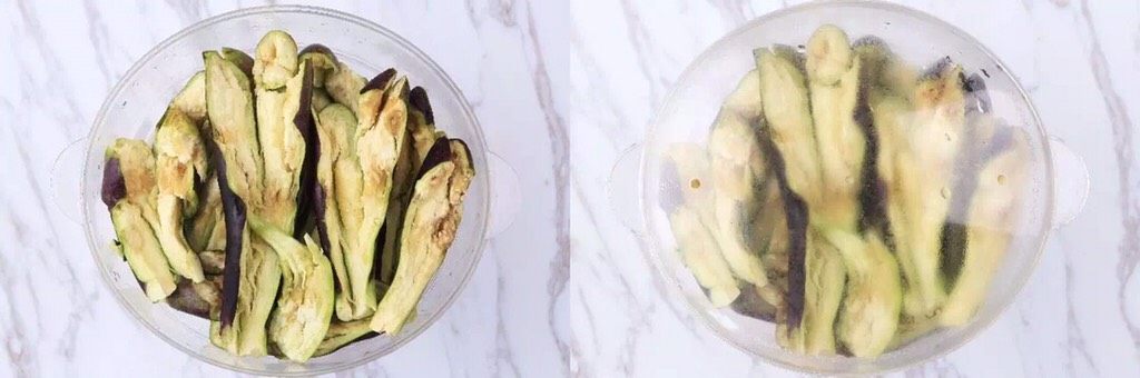可能过这一关的人很少,谁有胆量尝一下?---擂椒茄子,茄子洗干净去蒂,撕成两半,比较容易蒸熟;茄子放蒸锅盖上锅盖蒸15分钟左右,根据茄子的大小和个人喜欢的口感调整时间,蒸熟就行