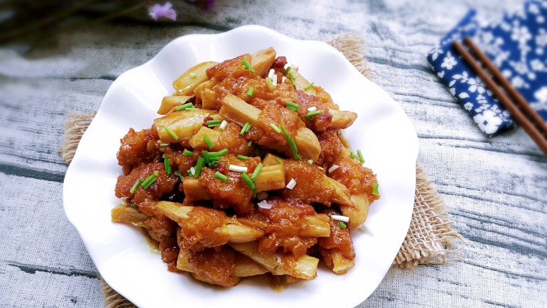 糖醋藕排,成品!酸甜美味的糖醋藕排!