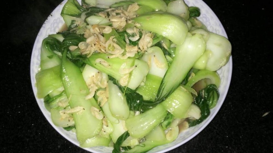 虾皮炒油菜