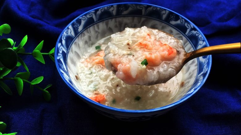 宝宝辅食之香菇虾蓉粥,成品!宝宝辅食就是这么简单,营养又美味!