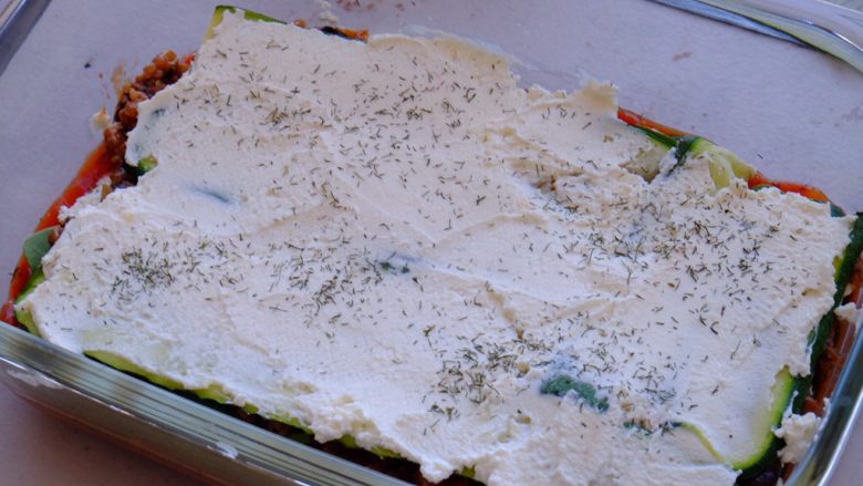 低碳水•西葫芦千层面
(食物替换系列3),一层白酱