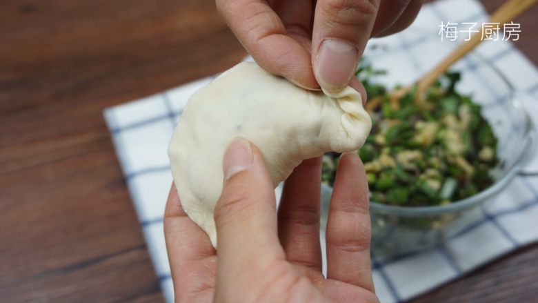 韭菜盒子,依次重复刚才的顺序。