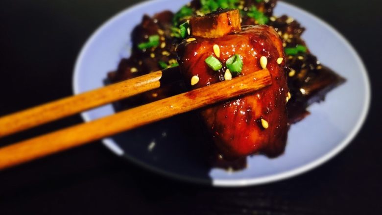 香甜米饭--糖醋排骨,特写一张……