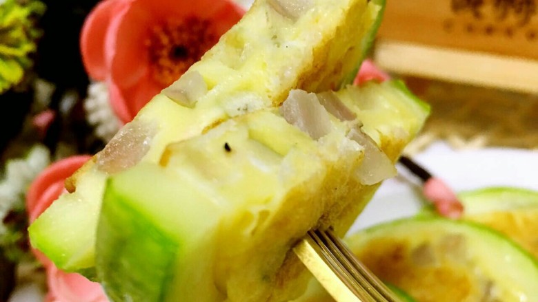 角瓜鸡蛋,成品如图,非常!自带微微甜