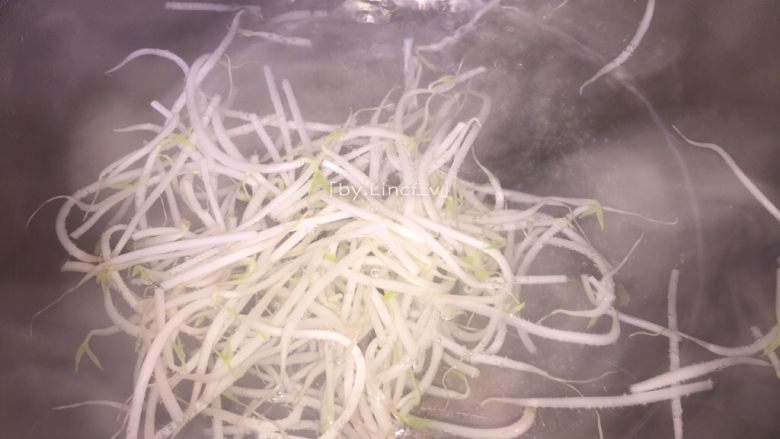 葱油拌馄饨,然后放入豆芽焯熟(可放入少许食用油,让豆芽更青脆好吃)