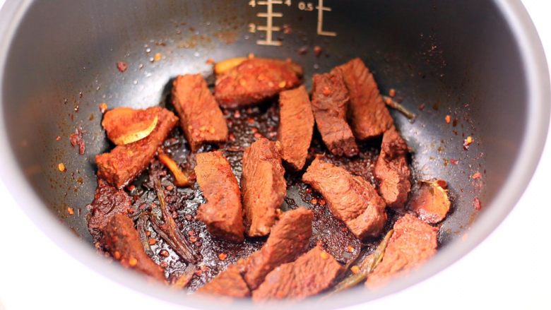 电饭煲牛肉干,水份全部收干