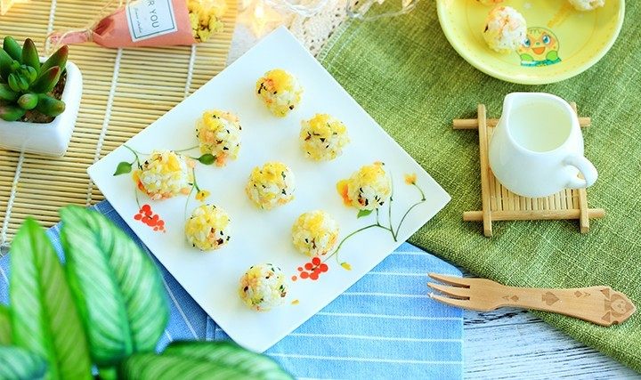 蛋香饭团,完成!