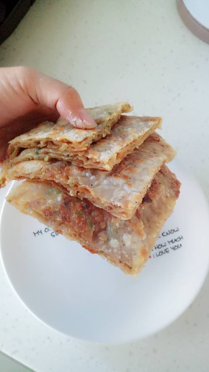 千层肉饼,出锅这样的,看着就有食欲。
