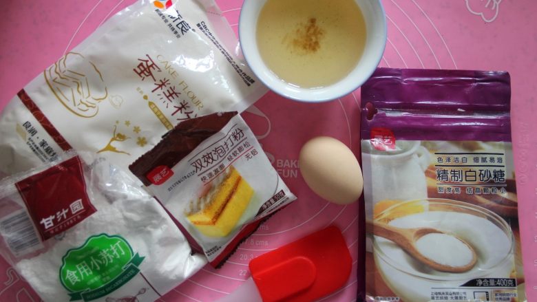 桃酥,材料大集合(不代表全部都用完)