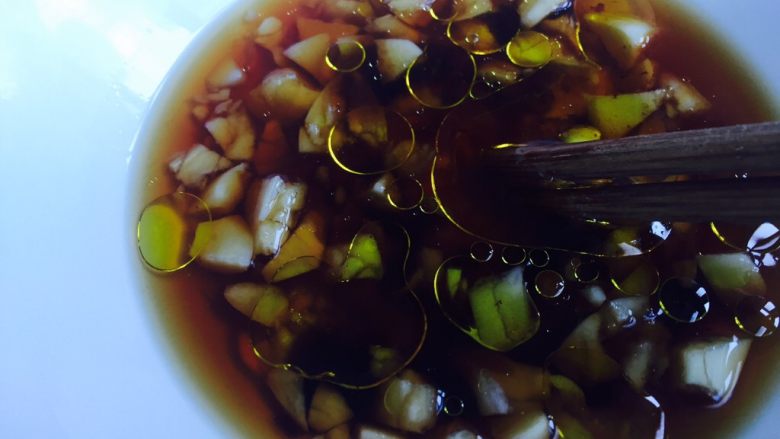 #咸味#万里一眼绿,白灼菜心,把所有调味搅拌均匀!备用!