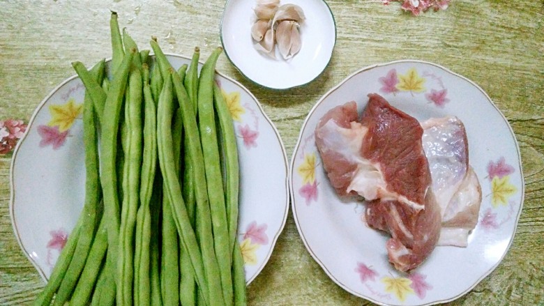 小炒四季豆,准备好食材