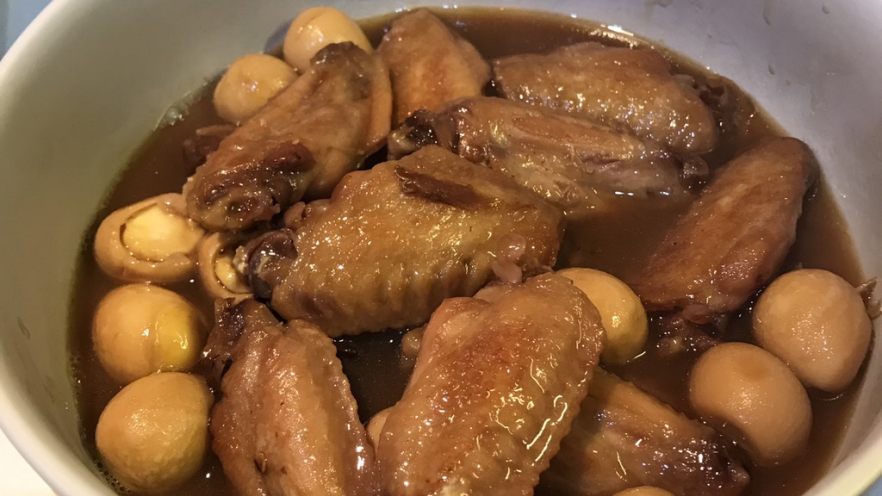 红烧鸡翅鹌鹑蛋