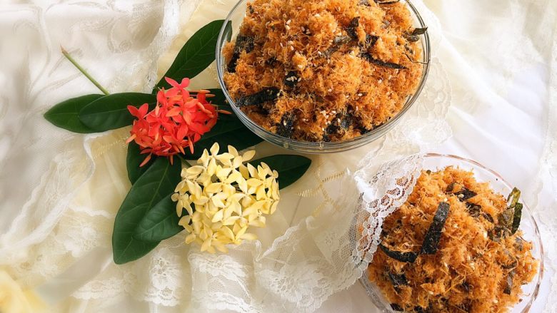 奥尔良海苔芝麻鸡肉松
(平底锅版),成品图