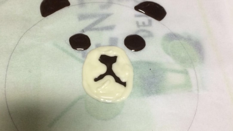 #甜味#布朗胖熊焦糖布丁,填满整个鼻子,留中间黑色部分