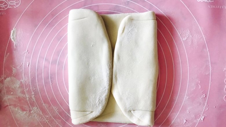 自制酥皮版蛋挞,对折