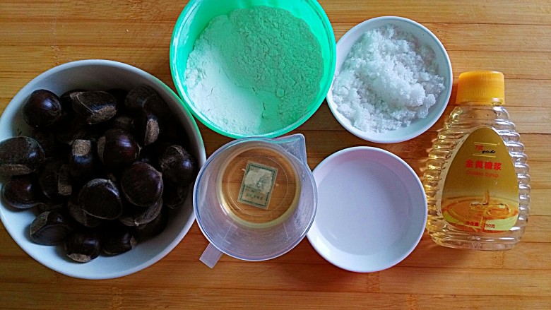 团圆最长情的告白——
广式栗蓉月饼,主材料备齐