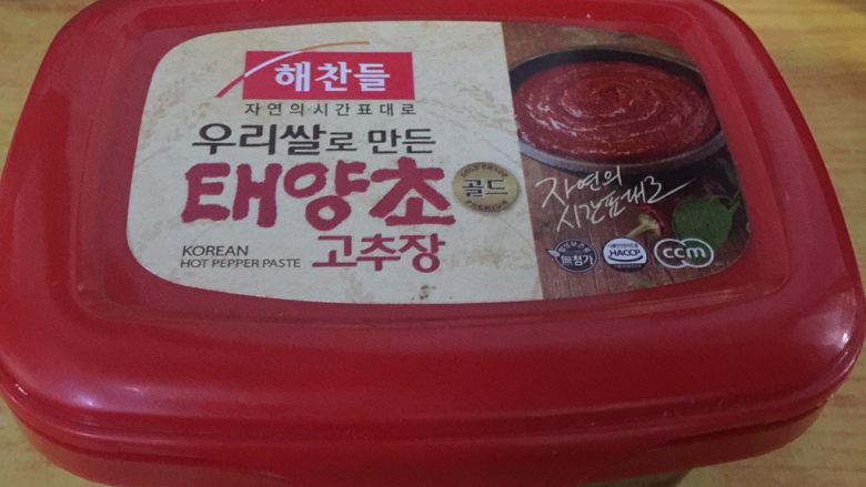 韩式辣炒年糕,我用的是这个牌子的辣椒酱