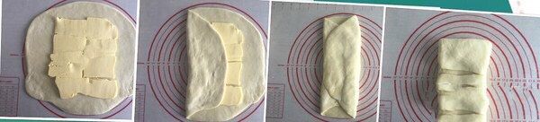 美味好吃的拿破仑,先将较宽的一面卷起来,然后右边继续卷起来,变成长条后就像叠被子一样卷起来。