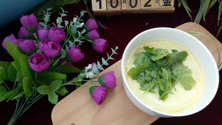 早餐#火腿鸡蛋羹#,漂亮吧?