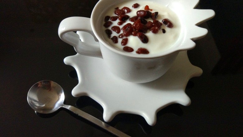 #酸味#+酸奶,加蜜豆,就是蜜豆酸奶
