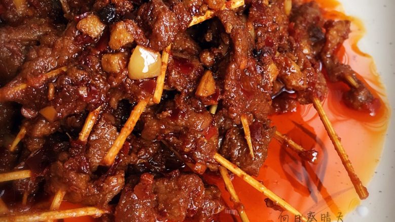 超级好吃的牙签牛肉~根本停不下来!,密封冷藏可保存一周哦!