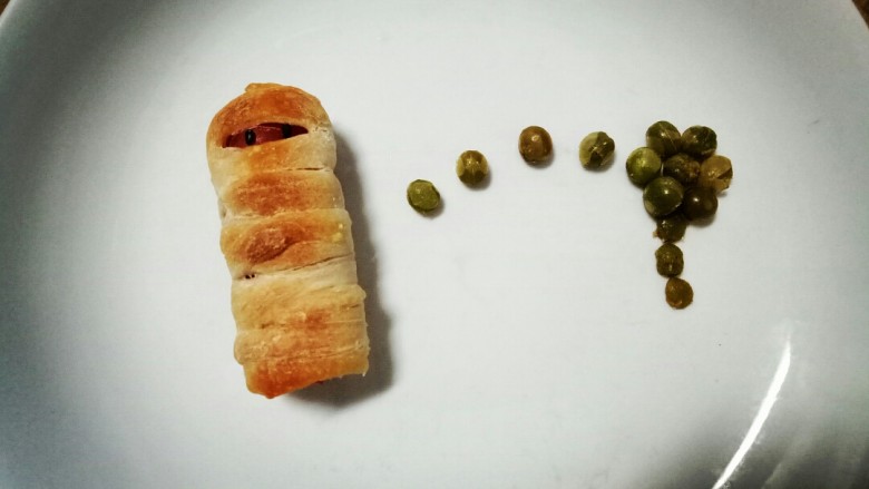 香肠木乃伊,可以吃了，酥酥脆脆好味道哦！