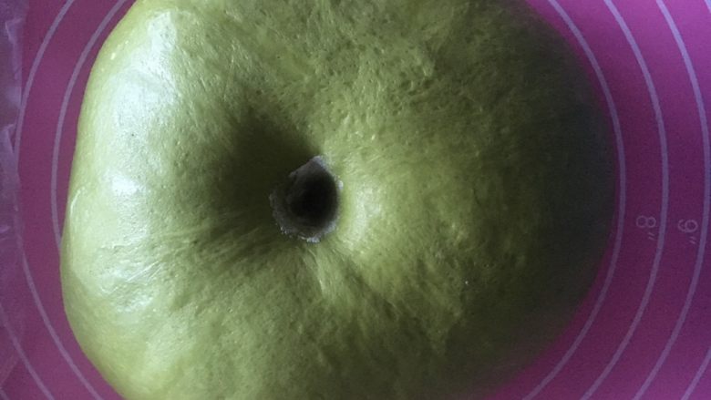 #绿色美食#四叶草抹茶奶酥面包,不回缩不塌陷即可