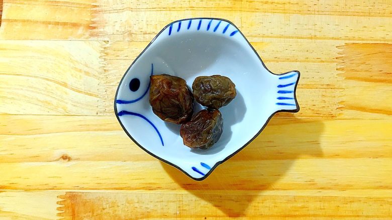 酸甜可口梅汁开背虾,三颗青梅!