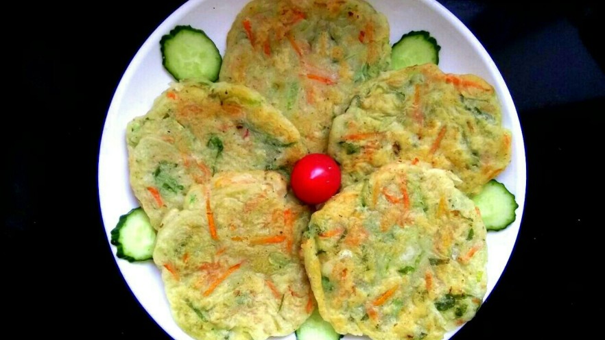 虾皮蔬菜饼