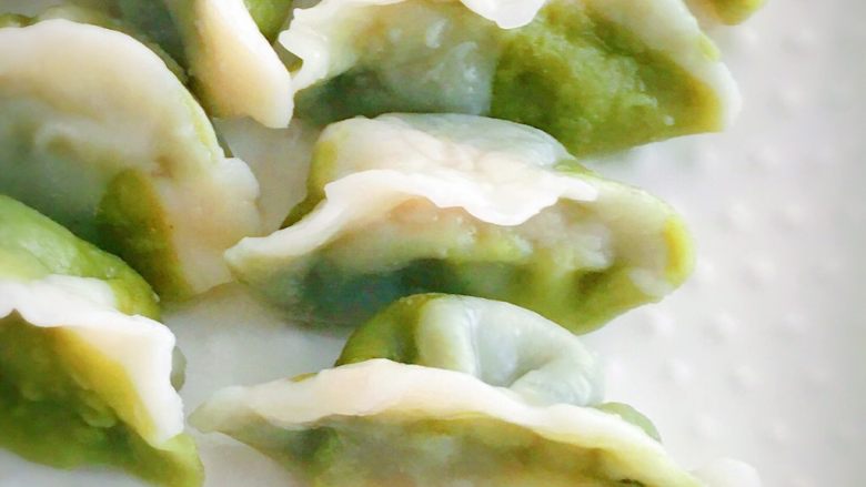 迷彩猪肉香葱胖小饺,实在太美味了!