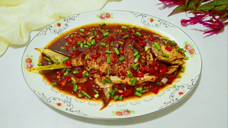 红妆素裹金昌鱼,鱼肉嫩!特别鲜!😋