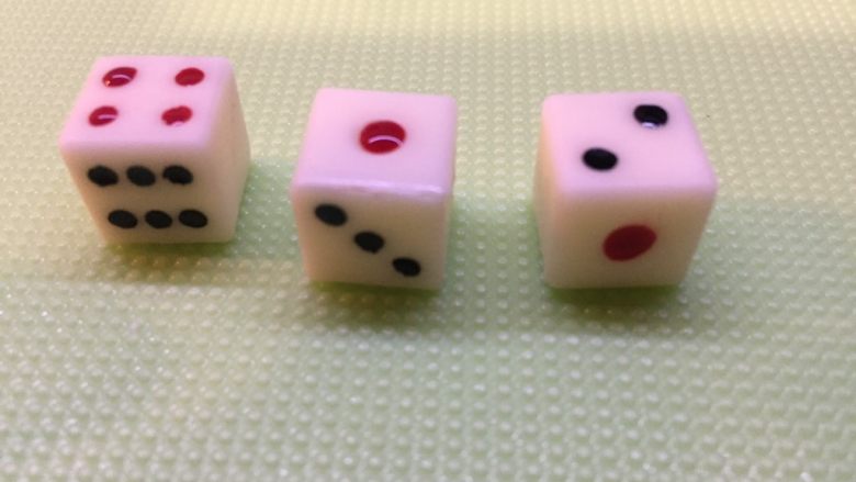 有内涵的麻将牌,🎲骰子至此就全部填好了,移动时注意千万不要碰花了