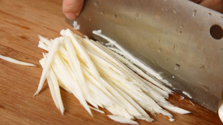 鱼香肉丝,茭白切丝