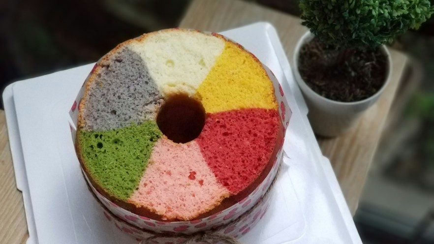 一次性做出六种口味的戚风蛋糕