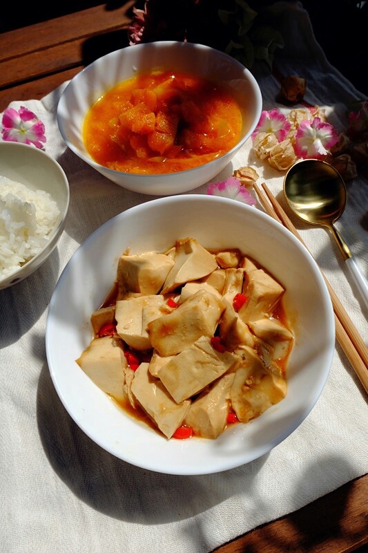 豉汁蒸豆腐,湯汁泡白米飯,辣酥酥,好下飯哈