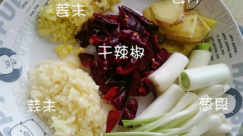 水煮龙利鱼,姜切末,蒜切末,再切点姜片,<a style='color:red;display:inline-block;' href='/shicai/ 86474'>干辣椒</a>先洗洗用剪刀剪断,大葱切成段,我又加了点小葱的葱白,这个大家随意哈!