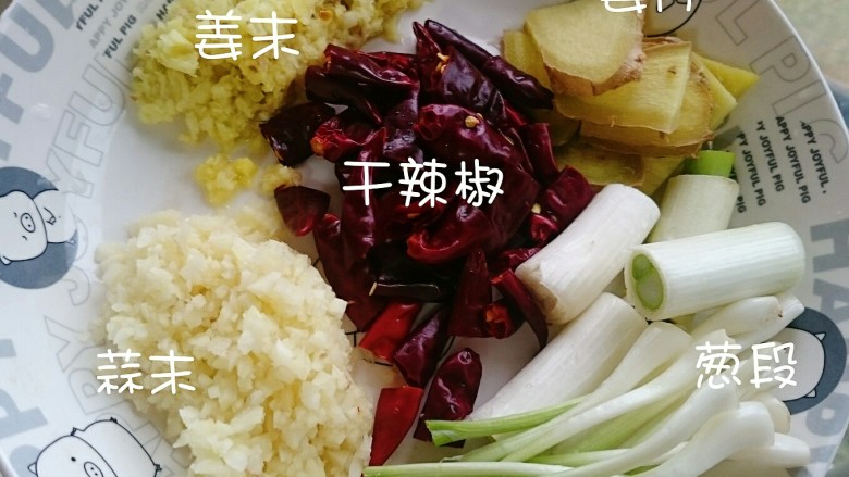 水煮龙利鱼,姜切末，蒜切末，再切点姜片，<a style='color:red;display:inline-block;' href='/shicai/ 86474'>干辣椒</a>先洗洗用剪刀剪断，大葱切成段，我又加了点小葱的葱白，这个大家随意哈！